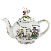 ALICE IN WONDERLAND Teapot 2 cup, 18oz (White Rabbit Lid)